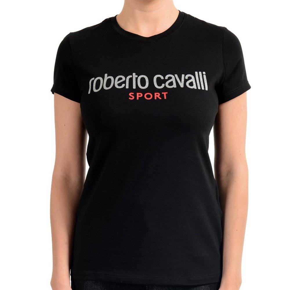 Roberto Cavalli "Sport" Women's Black T-Shirt